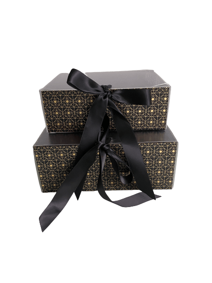 Luxury gift box with window "Bow" 2pcs
