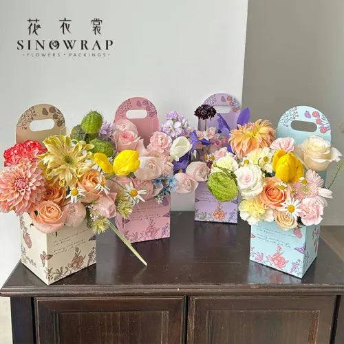 Flower box with tall handles "Flowers"