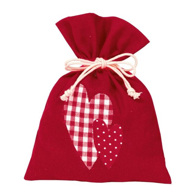 Textile gift pouch "Heart"
