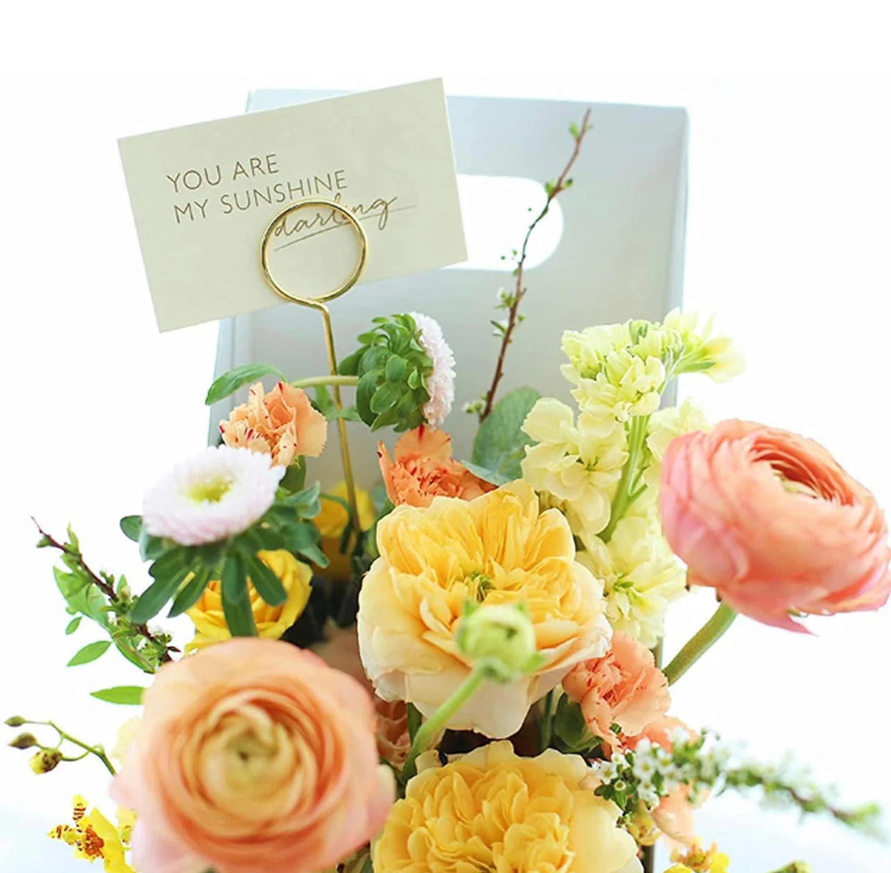 Card holders metallic gold 10 pcs