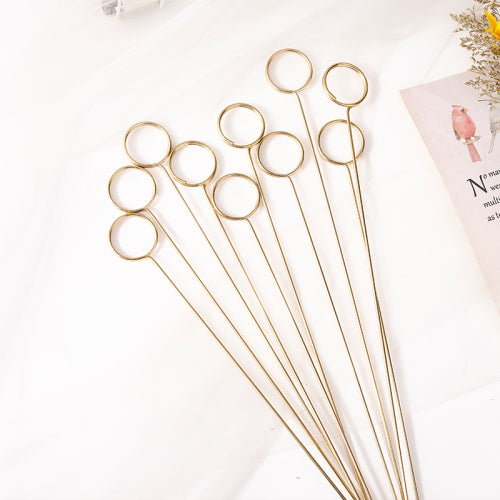 Card holders metallic gold 10 pcs