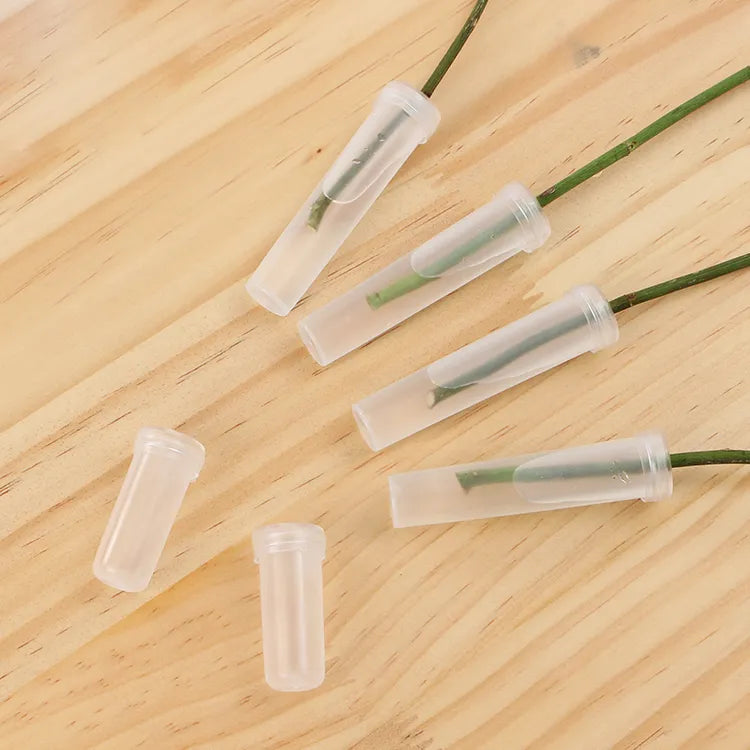 Transparent floral water tubes 185pcs