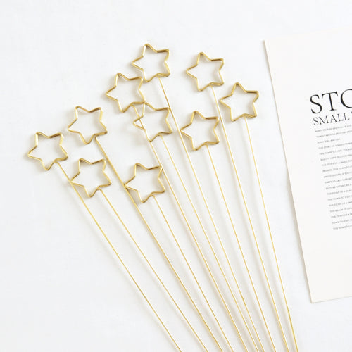 Card holders metallic gold 10 pcs